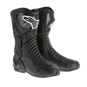Motorcycle Road Boots: Alpinestars S-MX 6 V2 Boot Black