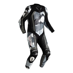 Motorcycle Leather Race Suits: RST PRO SERIES 1-PC SUIT [GREY CAMO/BLACK/GREY]