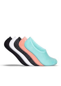 Adult Socks: LADIES SOCKS - NO SHOW - 5 PACK - STAPLE