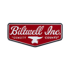BILTWELL ENAMEL PIN [SHIELD RED/WHITE]