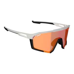 Sunglasses: Leatt SpeedViz Pro Sunglasses - Black / White Iriz Cryztal Red 13 VLT