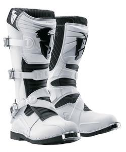 Motorcycle Boot Parts: THOR RATCHET BOOT STRAP KIT WHITE 9-15