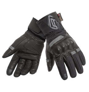 Motorcycle Road Gloves: RJAYS TOURER Glove Blk/Grey - Touring WP