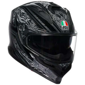 AGV K7 [DAMASCUS BLACK/SILVER]