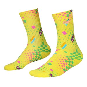 Adult Socks: AEROBIX FLUORO YELLOW SOCKS