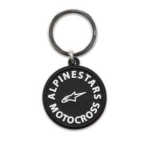 Gifts Novelties: Alpinestars Keychain Plate Black/White