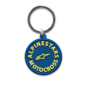 Gifts Novelties: Alpinestars Keychain Plate Blue/Yellow
