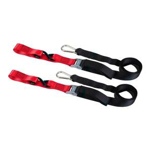 Tie Downs Fork Support: Whites Tie-Downs - Black / Red