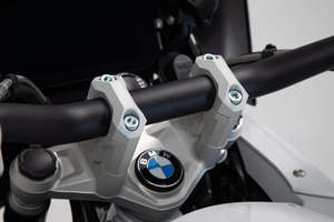 HANDLEBAR BAR RISER SW MOTECH 32MM HANDLEBARS SILVER BMW R1200GS R1200GS R1250GS ADVENTURE
