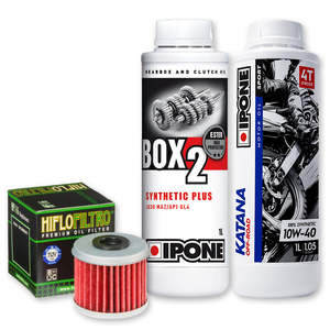 Motorcycle Oils Lubricants: IPONE & HIFLO Oil Change Kit - Honda