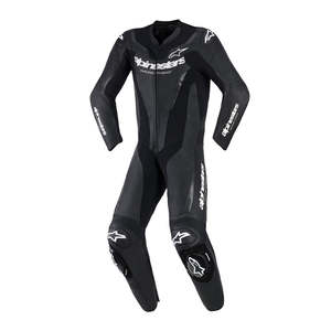 Alpinestars Gp Force V2 1 Pc Leather Motorcycle Race Suit - Black