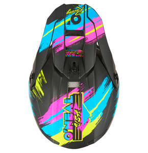 Motocross Helmets: O'Neal 5SRS RESEDA Helmet - Black/Neon