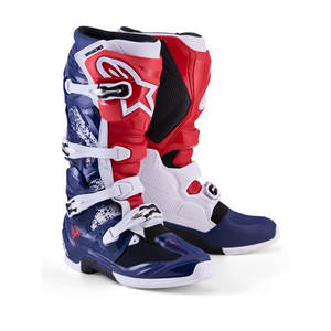 Alpinestars Limited Edition Tech 7 Unity MX Boots – Red/White/Blue
