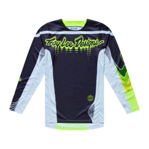 Motocross Jerseys Jackets: GP PRO JERSEY STAGGER GUNMETAL / NEO YELLOW