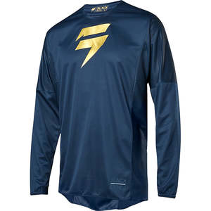 SHIFT 3LACK STRIKE JERSEY [NAVY/GOLD] S