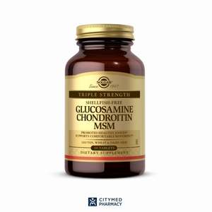 Solgar: Solgar Ex Strength Glucosamine Chondroitin MSM (shellfish free)