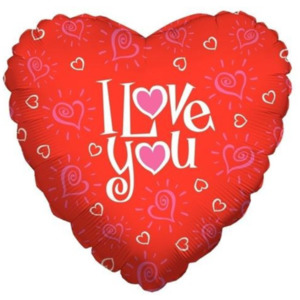 Valentines Day Christchurch: A Thousand Hearts Balloon  Helium Balloon