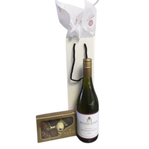 Mens Gift Basket: Wine with Chocolates Gift