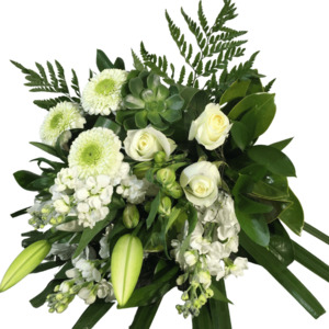 Simply Classic White & Green Bouquet