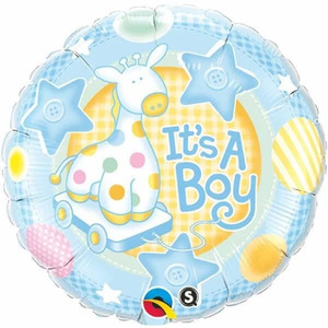 Products: It's A Boy Balloon - Rocking Horse.