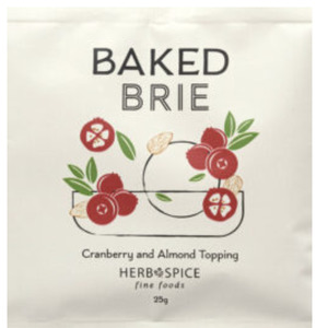 Baked Brie Cranberry & Almond Brie Topping.