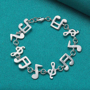 Shania Music Note Charm Bracelet