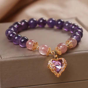 Bracelets: Violette Amethyst Stretch Bracelet