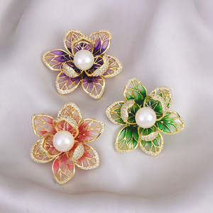 Brooches: Isabelle Iris Sculpted Resin Brooch