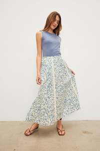 Skirts: Velvet Floral Kona Skirt