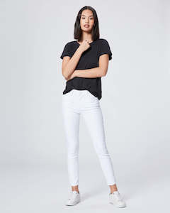 Paige Hoxton Crop White Jean