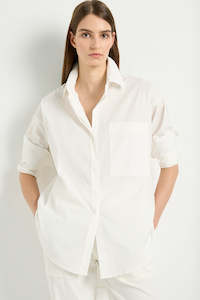 Mela Purdie White Chisel Pocket Shirt