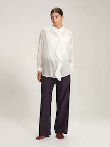 Caroline Sills: Caroline Sills White Rodrigo Shirt