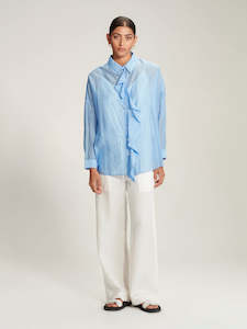 Caroline Sills: Caroline Sills Crystal Blue Rodrigo Shirt