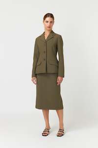 Kate Sylvester Laine Blazer - Olive