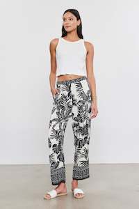 Velvet: Velvet Palm Print Pant