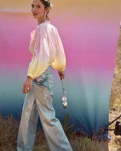 Pom Faded Blooming Blouse