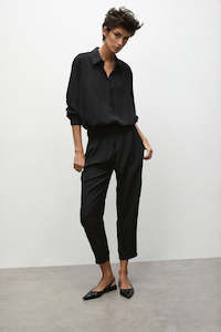 Mela Purdie: Mela Purdie Black Soft Shirt