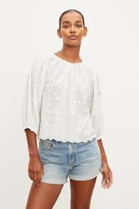 Velvet: Velvet Corina Embroidered Blouse