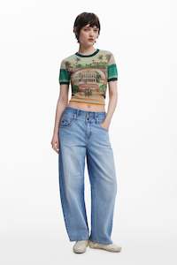 Knitwear: Desigual Printed Knit Top