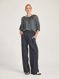 Caroline Sills Navy Lina Bedford Pant