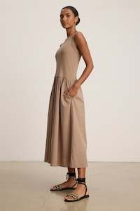 Velvet Nomad Rib Cotton Dress