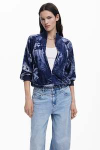 Desigual Blue Zipped Jacket