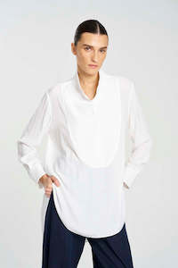 Mela Purdie White Dinner Shirt