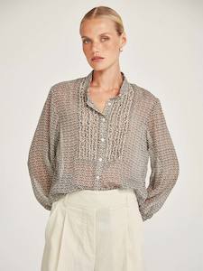 Caroline Sills Sand Dauphine Blouse