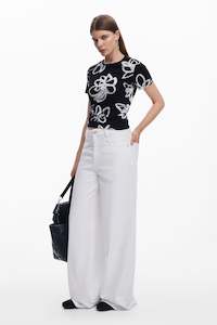 Desigual Black & White T-Shirt