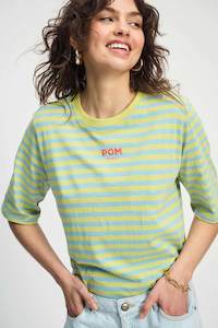 Pom: Pom Stripe T-Shirt