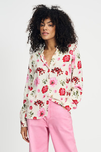 Pom: Pom Mila Bouquet Cream Shirt