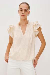 Rails Calista Short Sleeve Top - Ivory