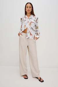 Rails Charli Long Sleeve Shirt - Jungle Animals