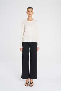 Mela Purdie: Mela Purdie Ivory Crew Sweater